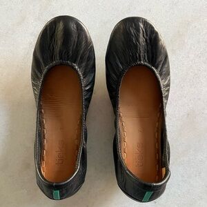 Tieks Black Leather Flats